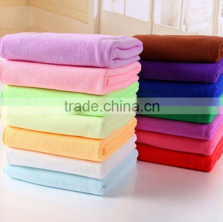 The colorful microfiber towel