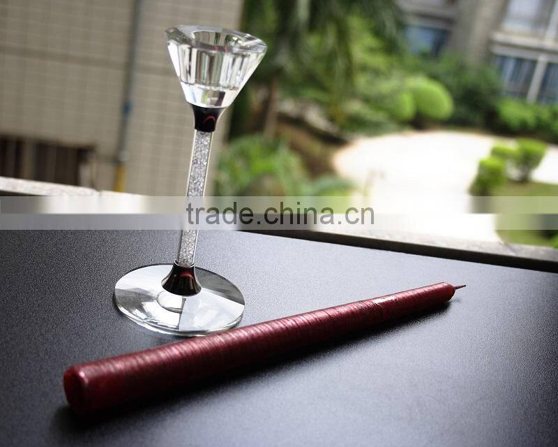 new fashion hot sale home and wedding decoration crystal candle stands for wedding
