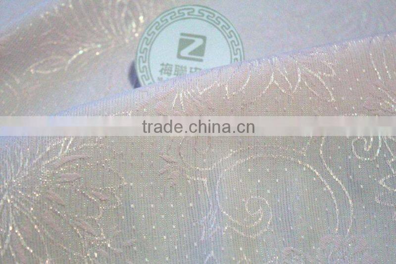 New update of fashion jacquard fabrics for 2016 shiny jacquard flower stretch fabric for women's suit, blouse,dresses, etc.