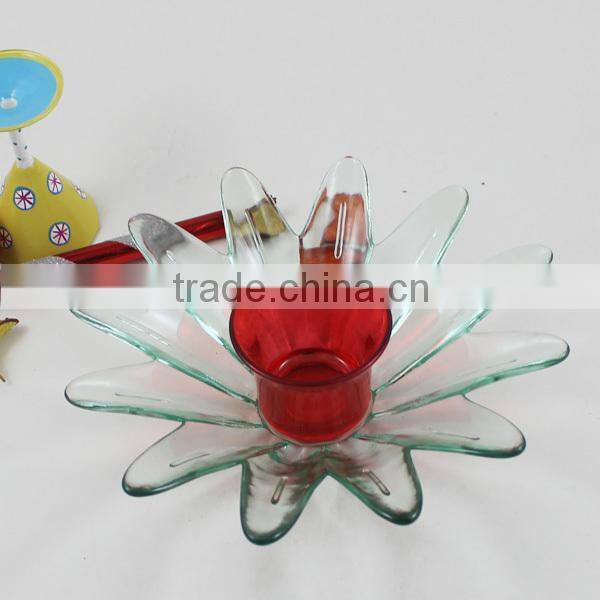 dirrerent shapes christmas glass candle holder for home decoration
