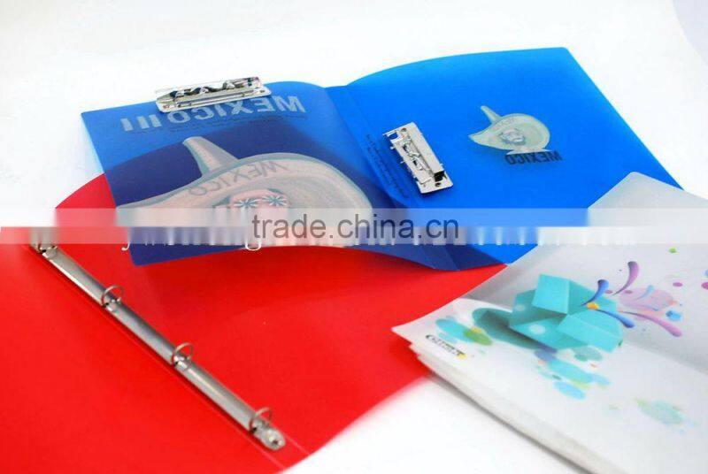 newly cardboard plastic press button file folder/plastic a4 pp wallet file folder