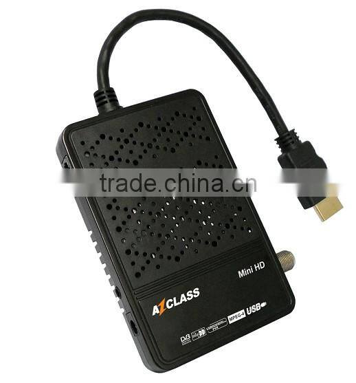 Azclass Mini HD fta satellite receiver decodificador to south america smart tv box free IKS