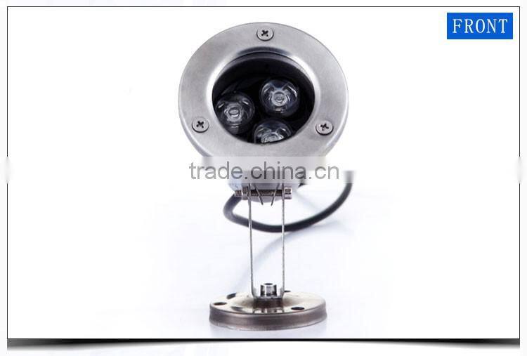 ip68LED Pool lamp spa/pond/fountain RGB 3W Led underwater light