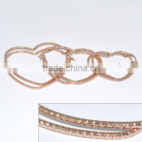 Wholesale Stainless Steel Fashion Rose Gold Earring BE20011