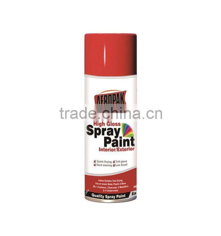 All purpose spray paint metallic color