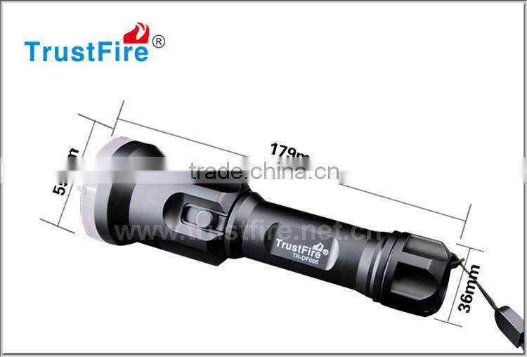 Led diving flashlight high power led torch TrustFire DF006 100 Meters deepth IPX8 waterproof diving torch with CE,FCC,PSE