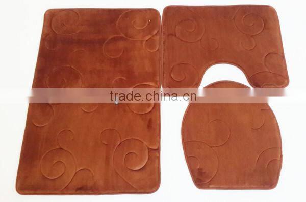 lz-302.1 2014 100% polyester latest new anti-slip memory form bath mat