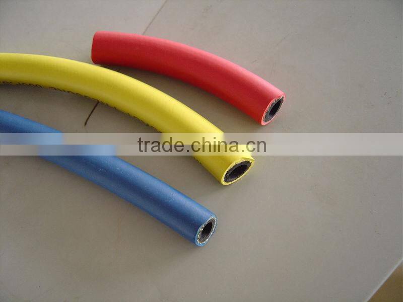 Air pressure rubber hose with colorful cover