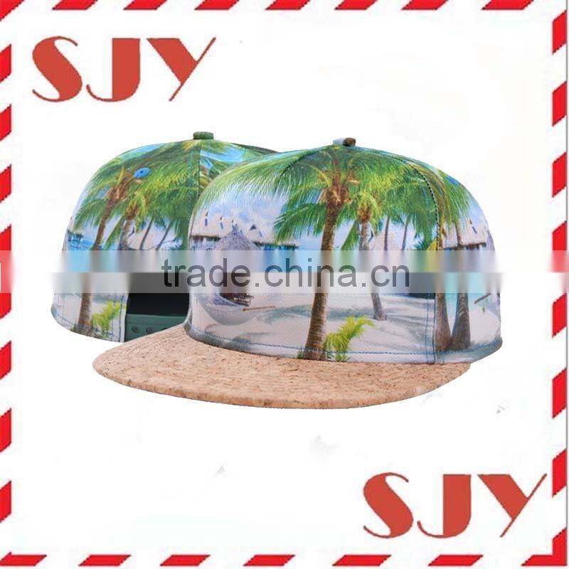 Custom Flat Bill Hip Hop 3d Printed Cap