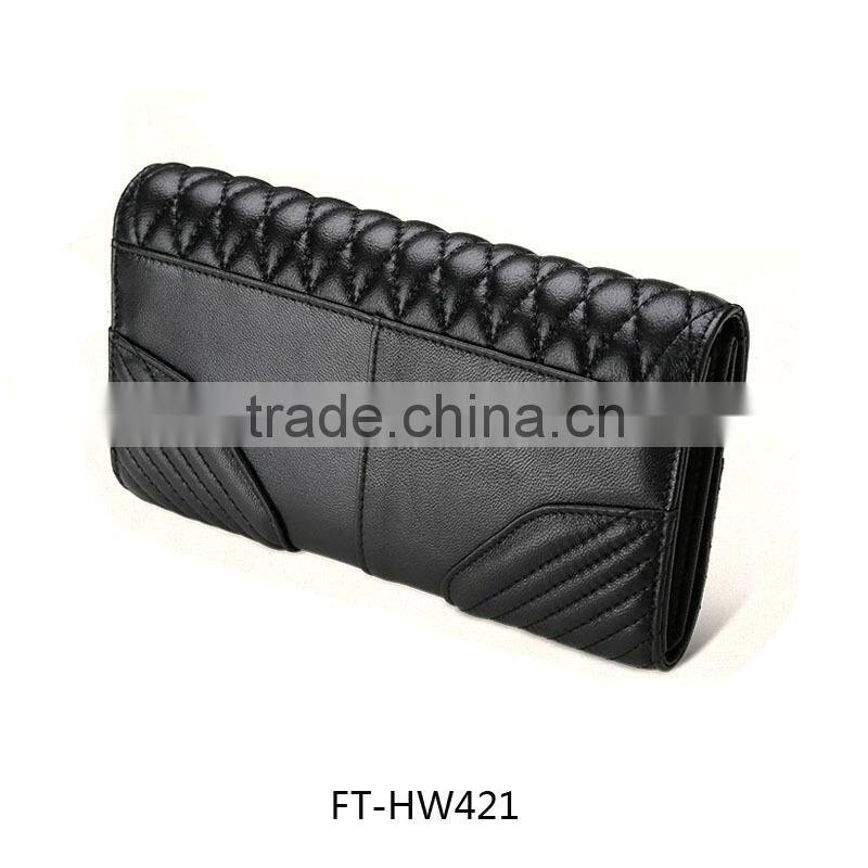 2015 Quality Best Design Women Long Wallet in Black