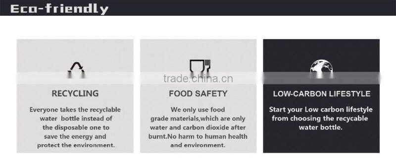 Eco-Friendly food grade PE water bottles for our door