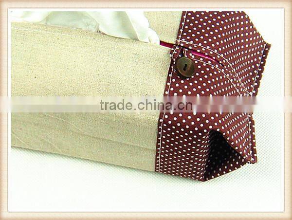 Creative home fabric cotton and linen tissue box