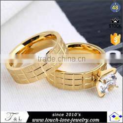 Christmas wedding high-grade brilliant diamonds silver stainless steel meaningful finger ring