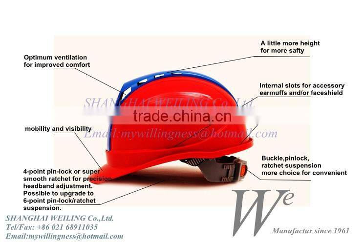 ABS safety helmet work helmet with CE-EN397 OEM