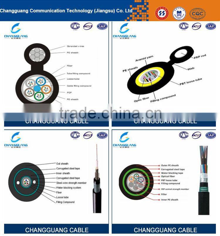 Good mechanical and temperature performance glass yarn ABC-IS drop fiber optic cable