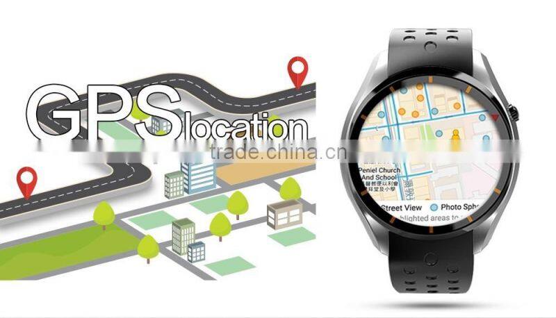 3G Heart rate monitor Pedometer G-sensor Wifi GPS smart watch