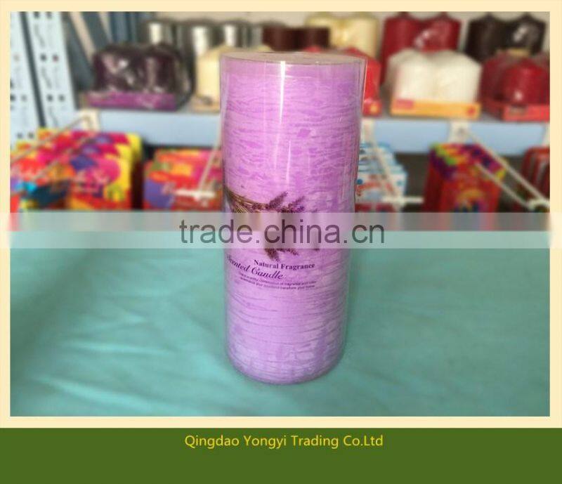 High Quality Lavender Rose Scented Pillar Candle, Festival, Home Decorative Candle, Wax