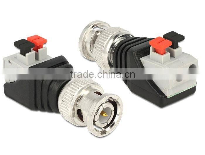 Coax Cat5 Cat6 BNC male CCTV Connector,BNC male Jack Video Balun Connectors BNC male plug