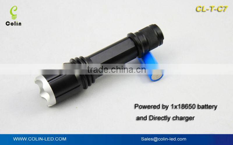 Cree Q5 high power green led flashlight