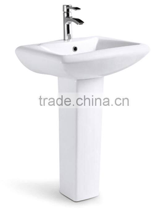 white deep ceramic moroccan sink DW344