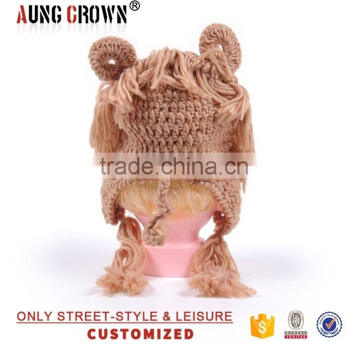 cute acrylic kids beanie cap and hat