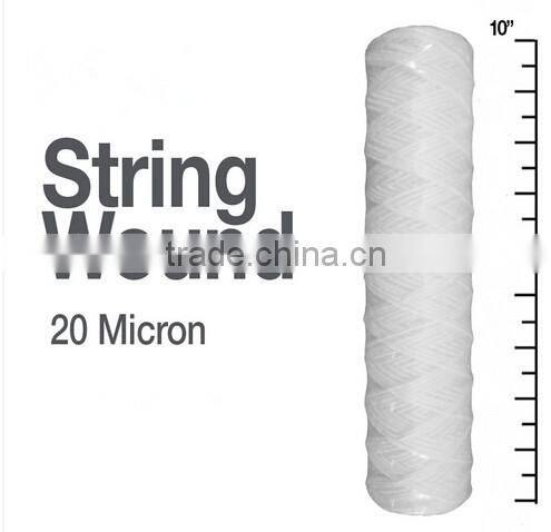 20 Micron String Wound Sediment Water Filter Cartridges