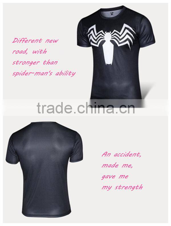 2016 Aofeite New design printed t shirt, superhero t shirt, t shirt factory