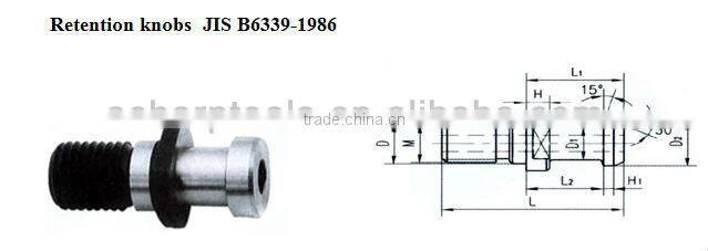Pull stud retention knob JIS B6339-1986