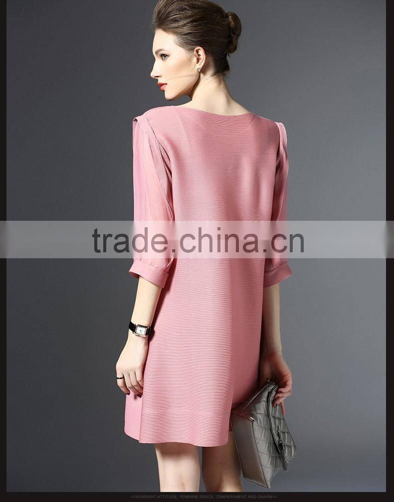 2016 New Fahion women's dress Lanternsleeves for the evening party