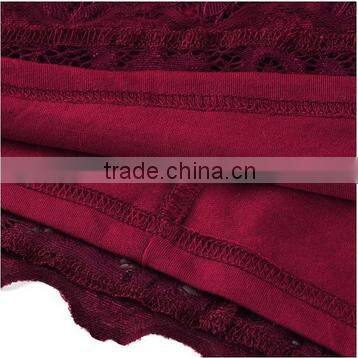 Women's Classicial Floral Lace Long Sleeve Slim Formal Mini Dress