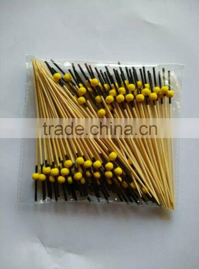 High Quality fruit pick 12cm length many color heart pettern