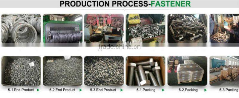 Black Double Threaded Stud Bolt And Nut