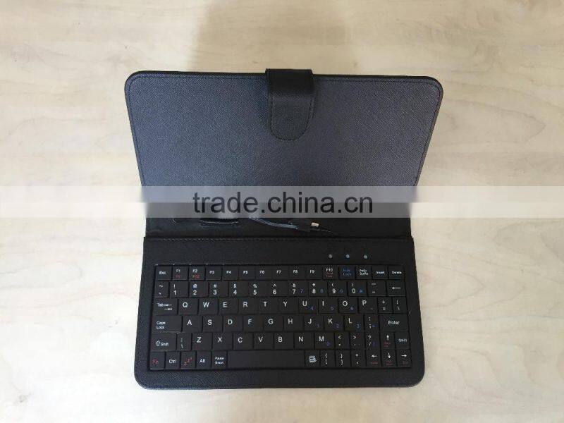 universal 7 inch mini book style flip tablet keyboard case for tablet pc