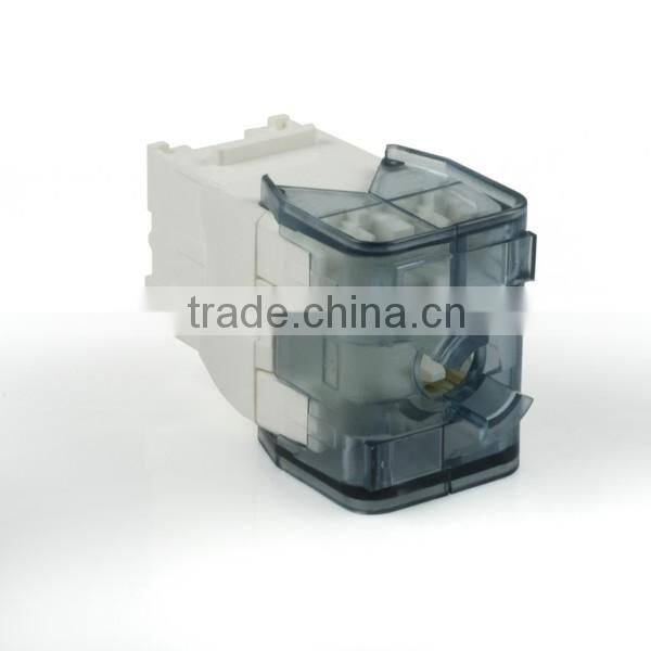 Network Solution Cat 6 UL 180Degree UTP RJ45 Connector Modular Keystone Jack