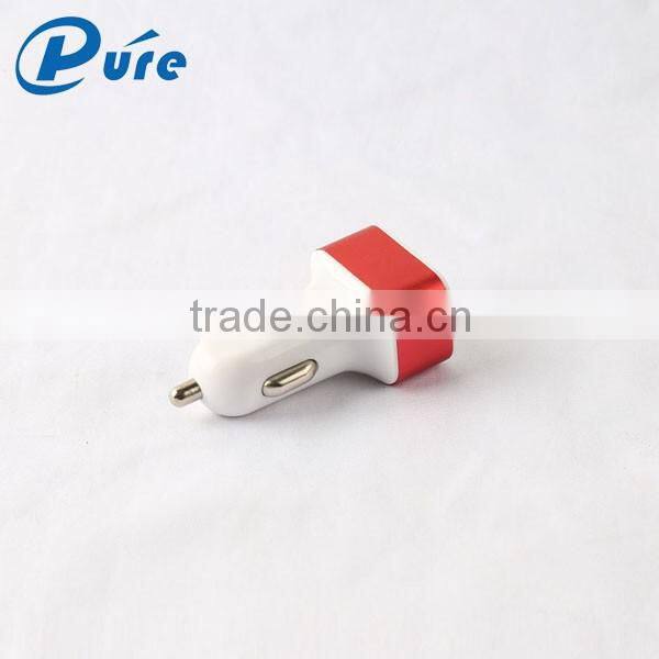 2016 New color quick smart car charger plug in chargers for mobile phone,iPad,MP3