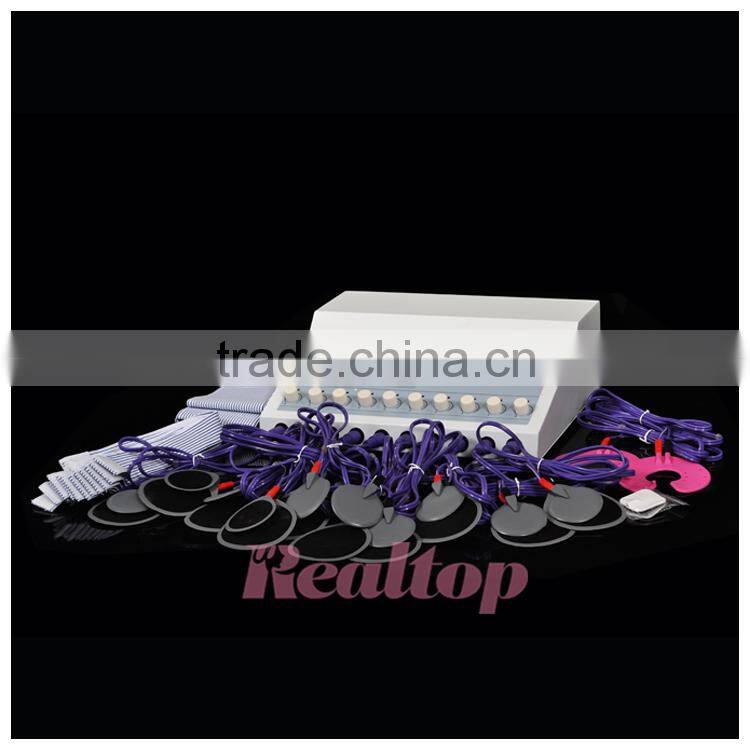 10 sets output channel 20 pad ems tens unit muscle stimulator microcurrent stimulation machine acupuncture