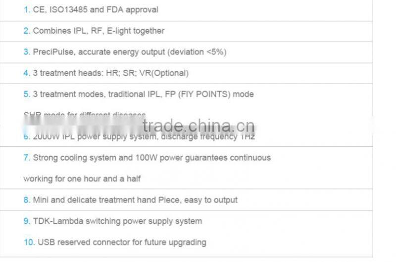 IPL shr hair removal machine laser ipulse ipl machine