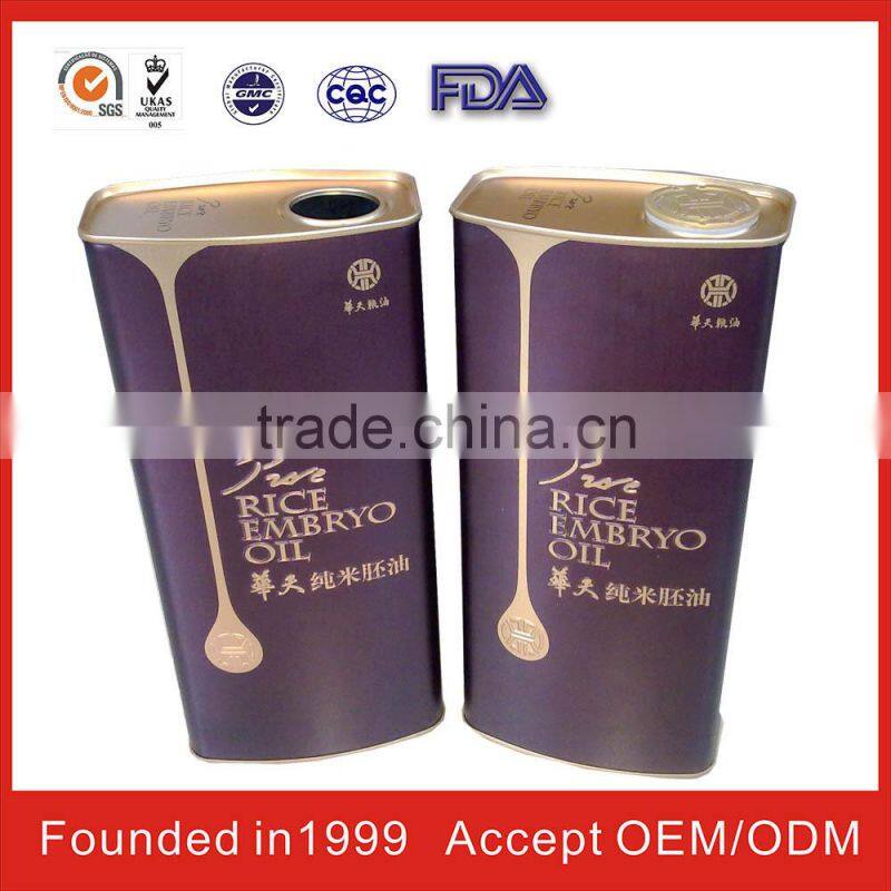 Konwah Aluminum square tin cooking oil cans for FAD