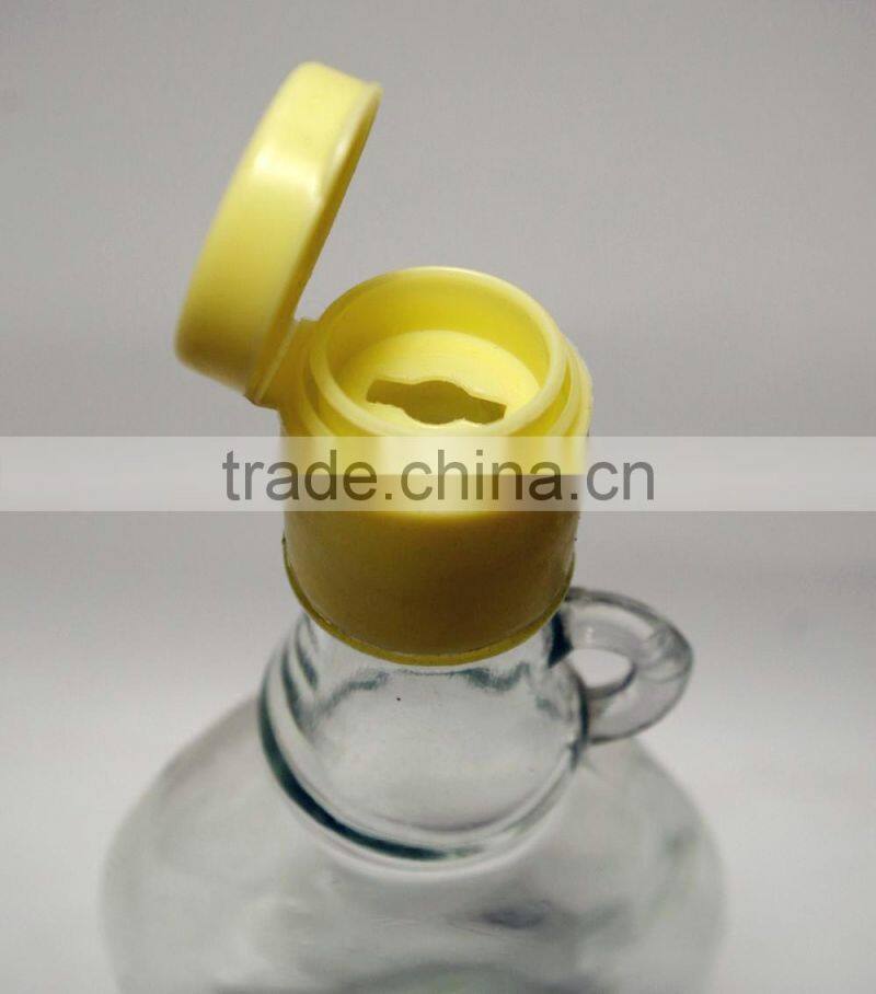 250ml oil or vinegar or sauce glass bottle with handle and with cap