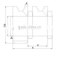 big capacity paper box folding machine, corrugated box folding gluing machine