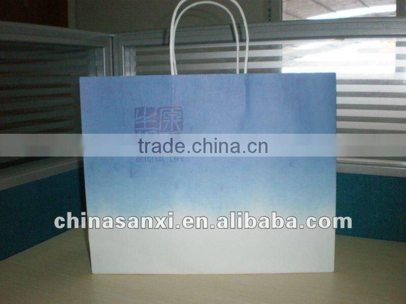 convinent and recyclable paper shopping bag/clothes packaging bag