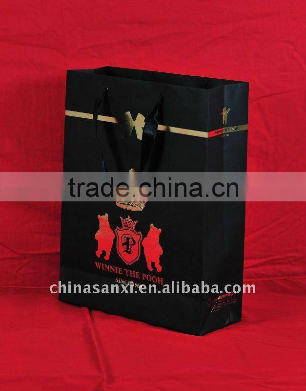 Butterfly top design with lower price garment craft paper shopping bag