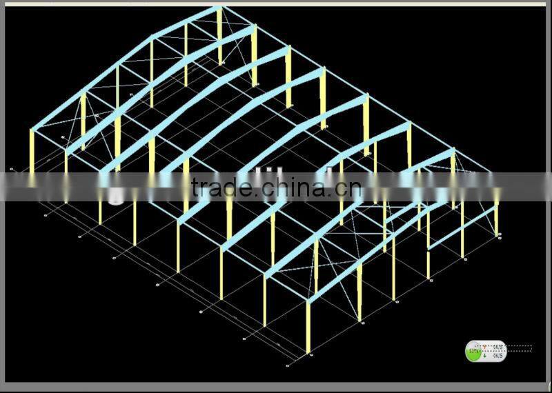 XZG lower cost sandwich panel light steel frame warehouse WORKSHOP