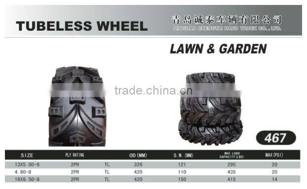Garden Trailer wheel 13x500-6