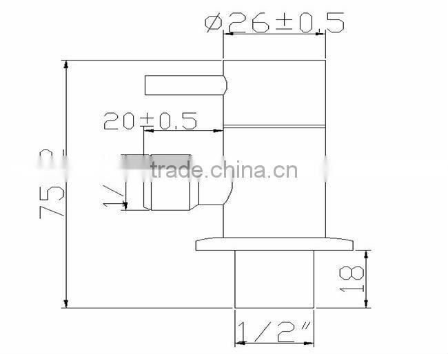 Stainless steel triangle valve