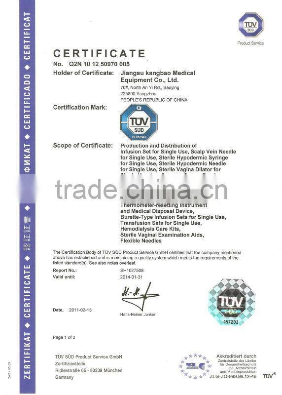 Kangbao Metal Syringe Needle 16GX1''