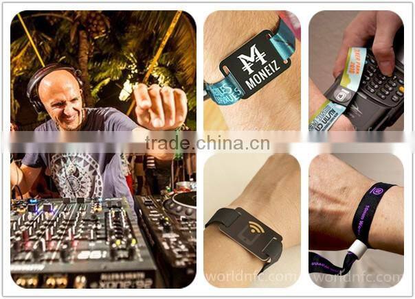 NTAG213 Fabric NFC Identification Wristband