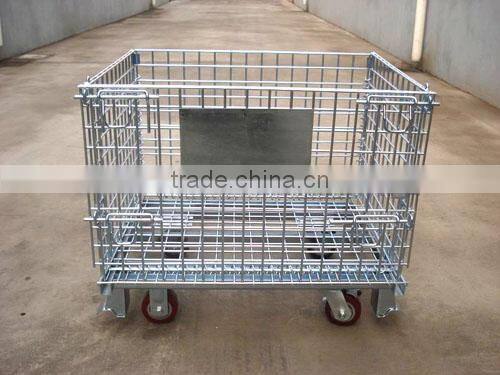 widely used wire mesh container,Foldable Mesh Box Pallet