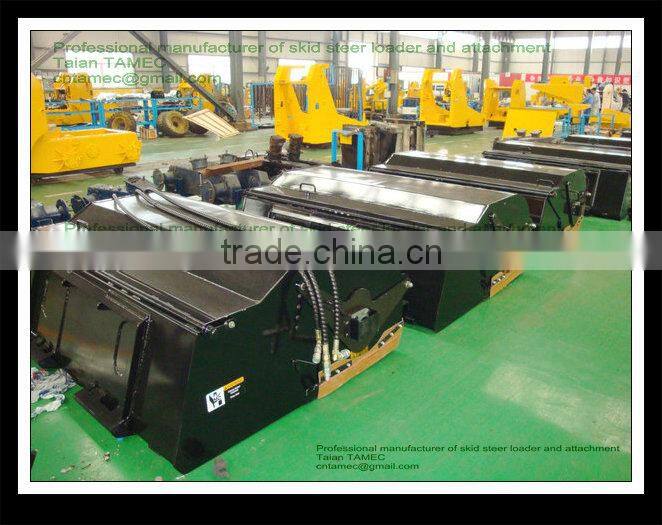 skid steer loader attachment grapple bucket