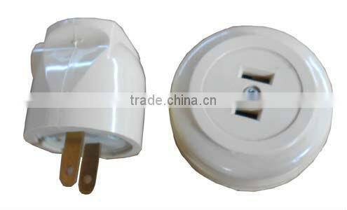 Non-Watertight 2-Flat Pin Cabin Plugs & Receptacles
